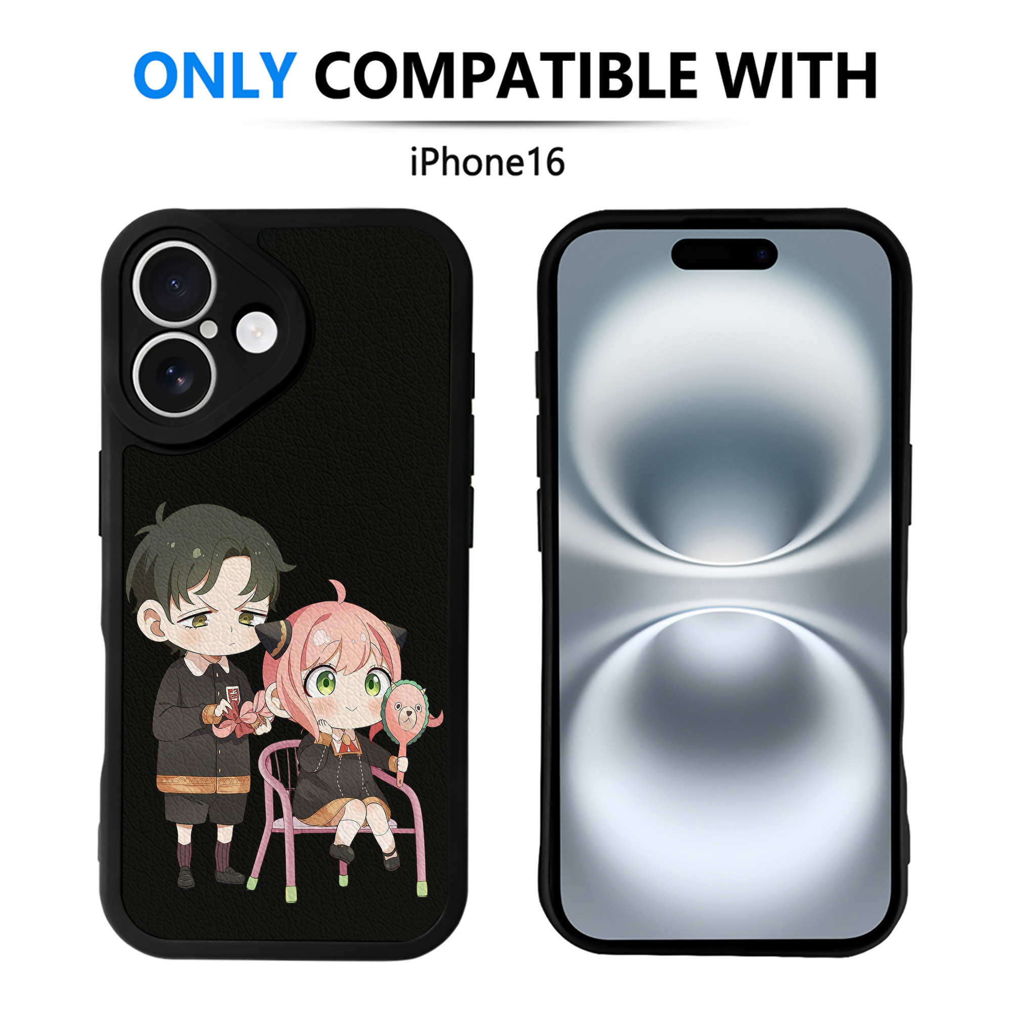 （画像用） SPY×FAMILY间谍家家酒 【iPhone 16シリーズ対応】シリコンスマホケース（レザー調） 材質：シリコン